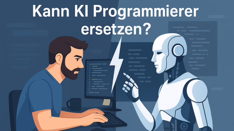 Vergleich zwischen Künstlicher Intelligenz und menschlichen Programmierern